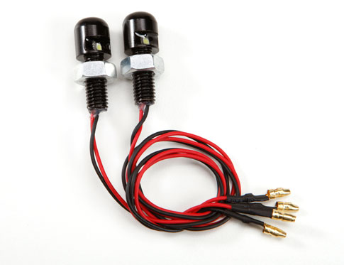 Black Universal LED License Plate Light Bolts pair  